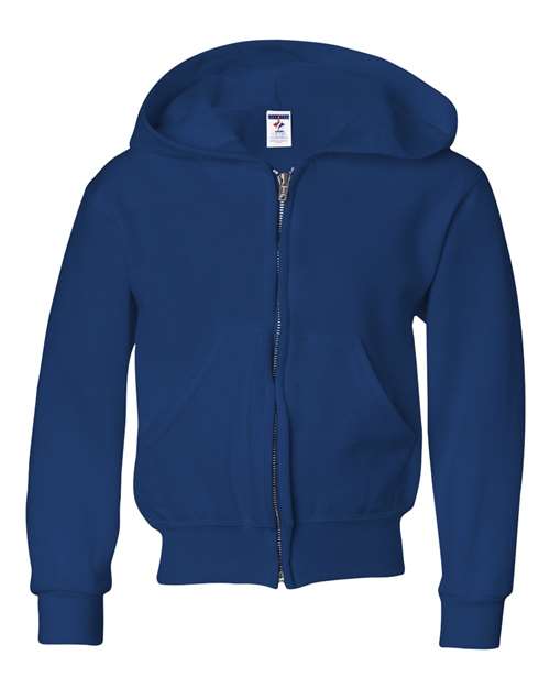 Jerzees 993BR NuBlend Youth Full-Zip Hooded Sweatshirt