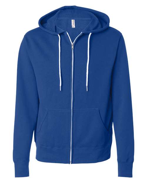 Independent Trading Co. AFX90UNZ Lightweight Full-Zip Hooded Sweatshirt