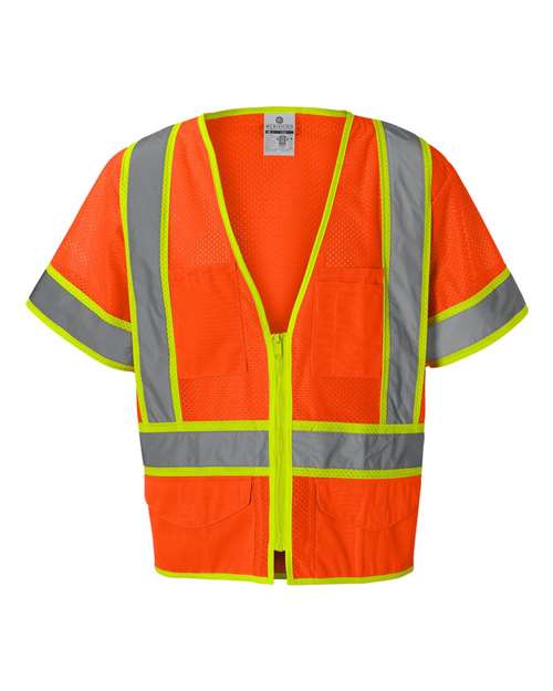 Kishigo 1242-1243 Ultra-Cool Six-Pocket Mesh Surveyors Vest