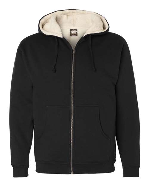 Independent Trading Co. EXP40SHZ Sherpa-Lined Full-Zip Hooded Sweatshirt
