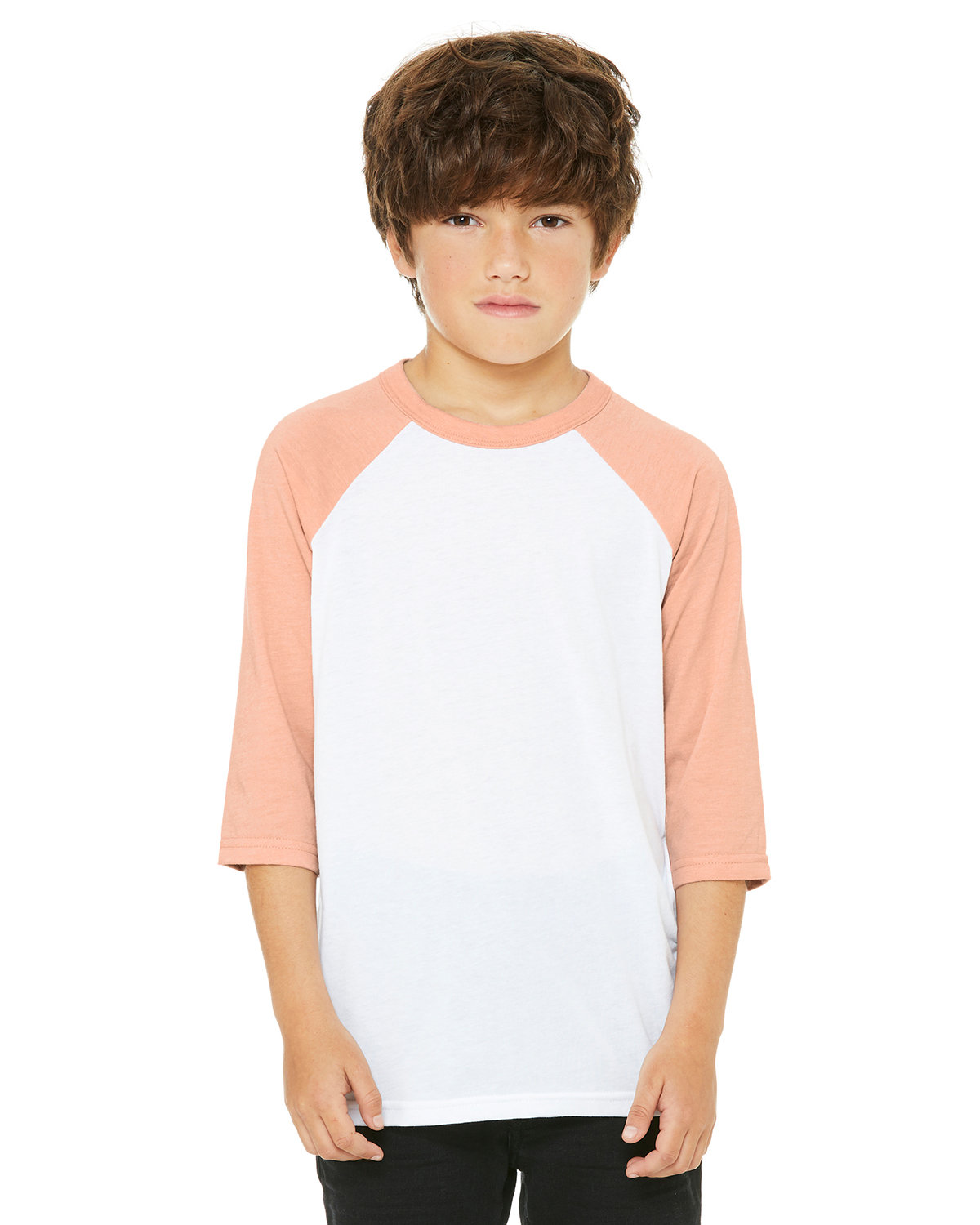 Bella + Canvas 3200Y Youth 3/4-Sleeve Baseball T-Shirt