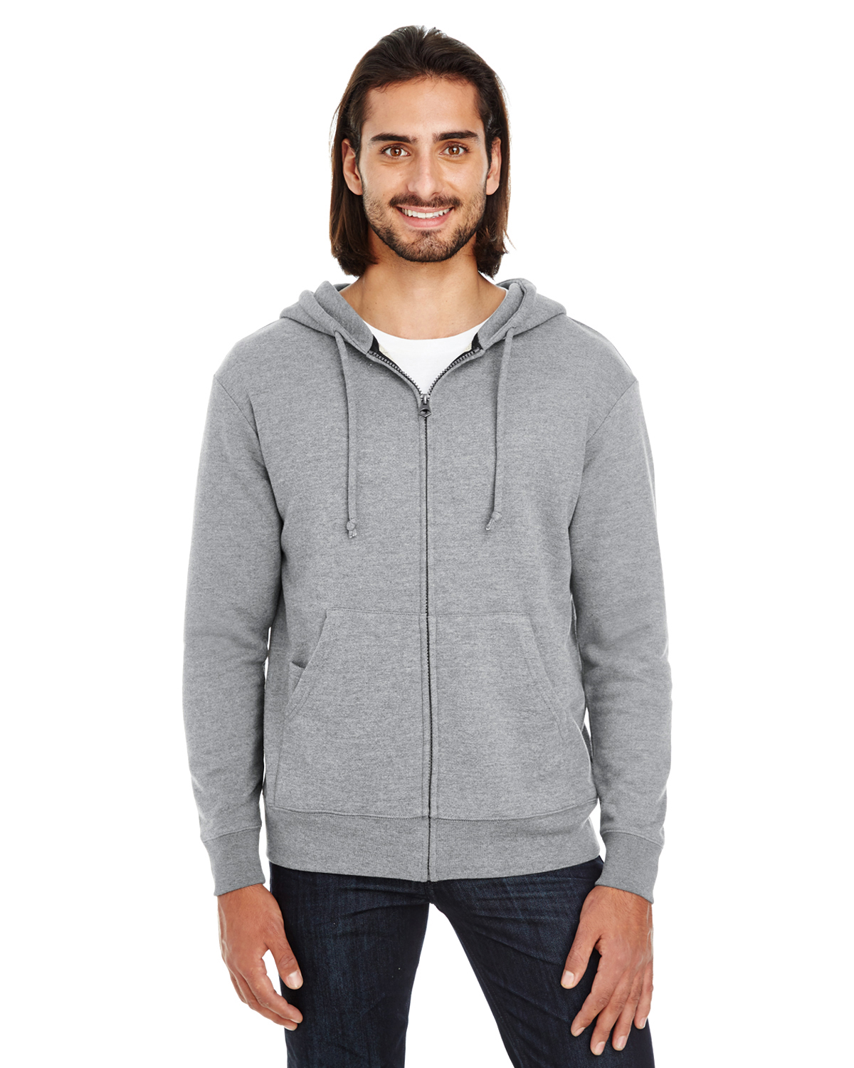 Threadfast Apparel 321Z Unisex Triblend French Terry Full-Zip