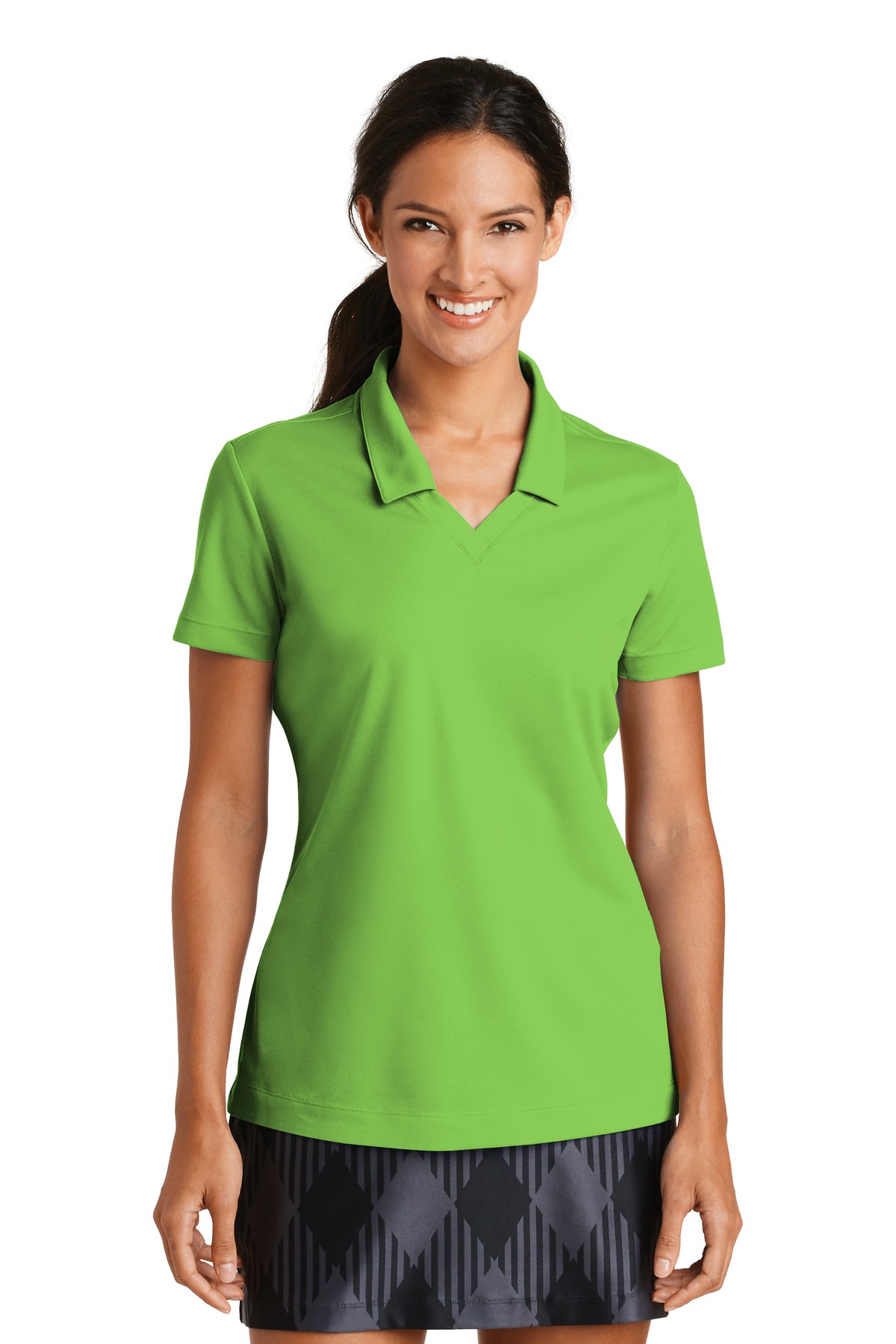 DISCONTINUED Nike Ladies Dri-FIT Micro Pique Polo. 354067