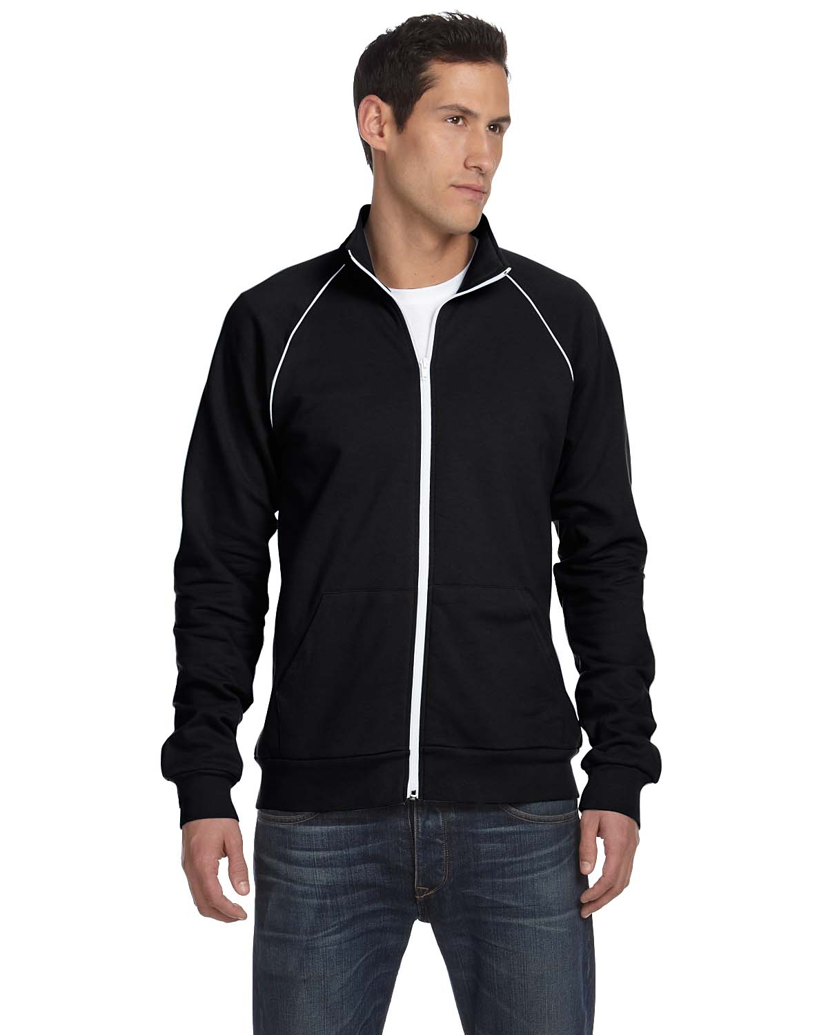 Bella + Canvas 3710 Men's Piped Fleece Jacket