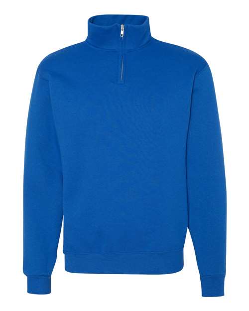 Jerzees 995MR Nublend Cadet Collar Quarter-Zip Sweatshirt