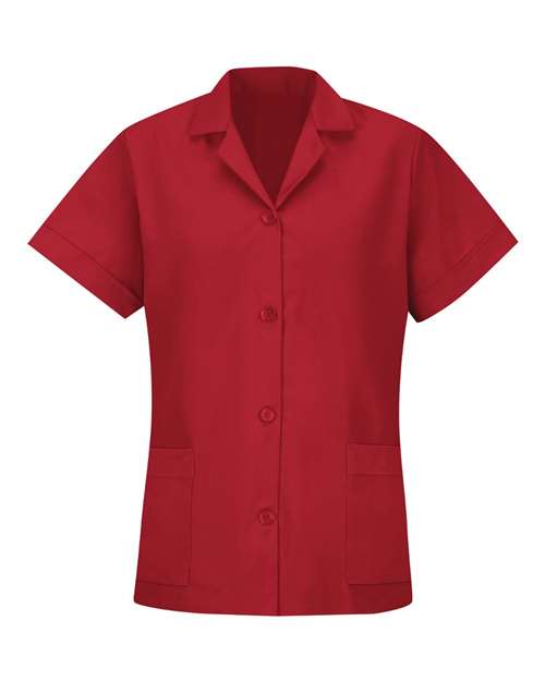 Red Kap TP23 Women's Loose Fit Short Sleeve Button Smock