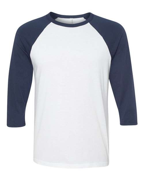 Bella + Canvas 3200 Three-Quarter Sleeve Baseball Tee