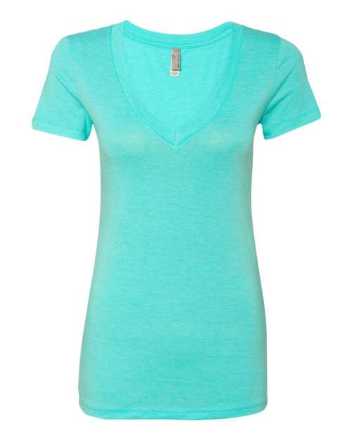 Next Level 6740 Women's Triblend Deep V-Neck T-Shirt
