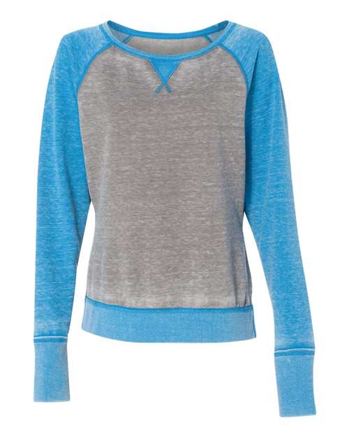 J. America 8927 Women's Zen Fleece Raglan Sweatshirt