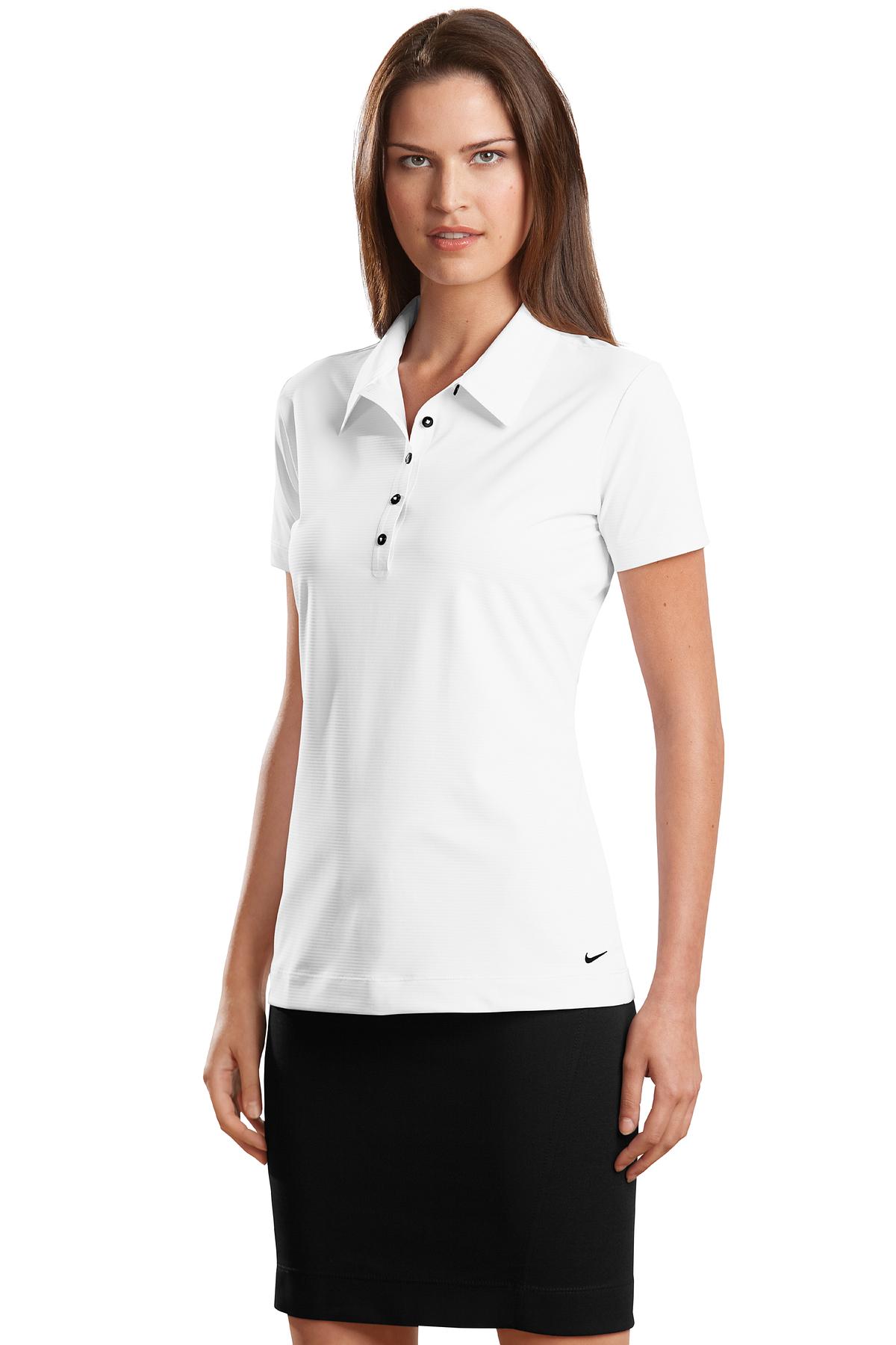 DISCONTINUED Nike Elite Series Ladies Dri-FIT Ottoman Bonded Polo. 429461