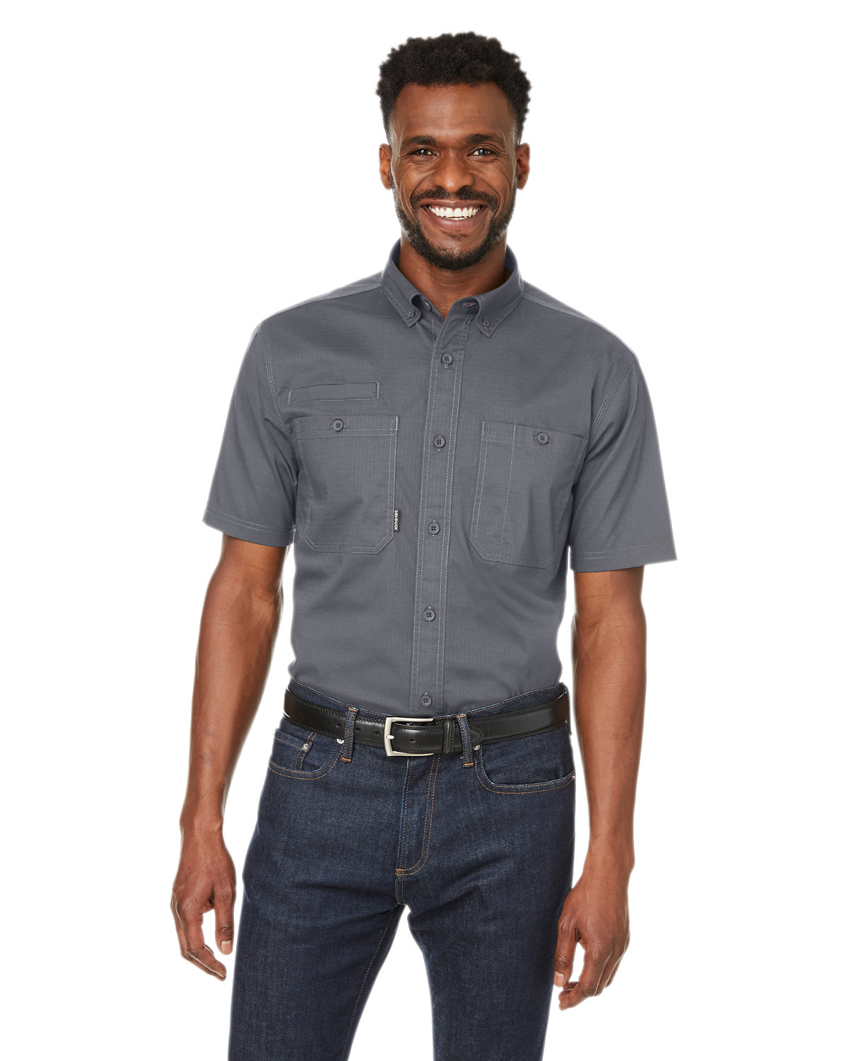 Dri Duck 4451DD Men's Craftsman Ripstop Short-Sleeve Woven Shirt