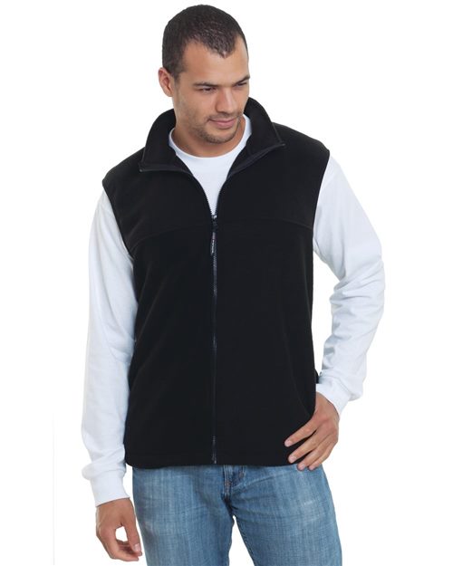 Bayside 1120 USA-Made Full-Zip Fleece Vest