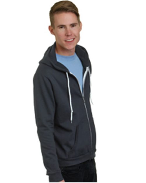 Bayside 875 USA-Made Full-Zip Fleece Sweatshirt