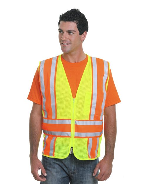 Bayside 3787 USA-Made ANSI Safety Mesh Vest