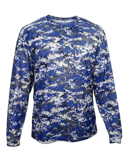 Badger 2184 Youth Digital Camo Long Sleeve T-Shirt