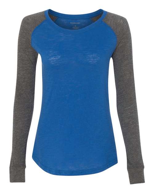 Boxercraft T66 Women's Preppy Patch Slub Long Sleeve T-Shirt