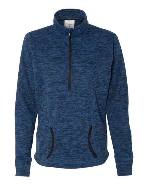 J. America 8617 Women's Cosmic Fleece Quarter-Zip Pullover