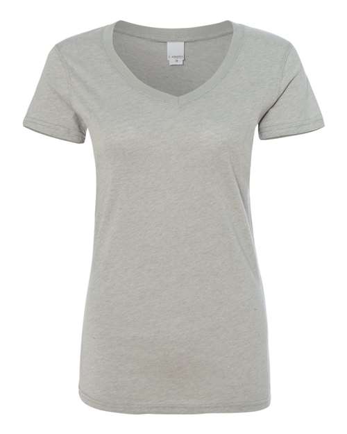 J. America 8136 Women's Glitter V-Neck T-Shirt