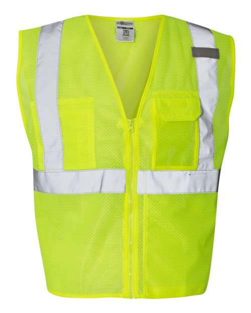 Kishigo2-3 Clear ID Vest with Zipper Closure