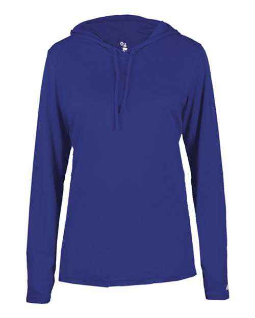 Badger 4165 Women's B-Core Long Sleeve Hooded T-Shirt