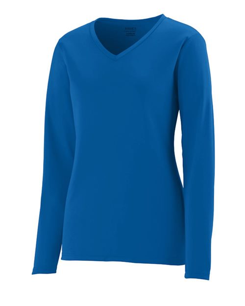 Augusta Sportswear 1788 Women's Long Sleeve V-Neck Wicking T-Shirt