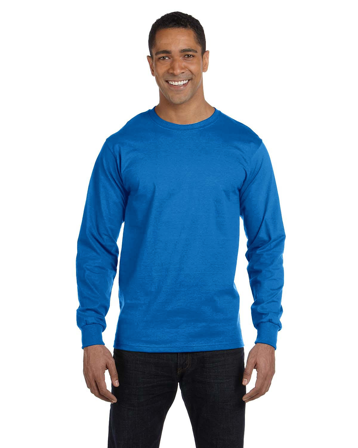 Hanes 5286 Men's 5.2 oz. ComfortSoft Cotton Long-Sleeve T-Shirt