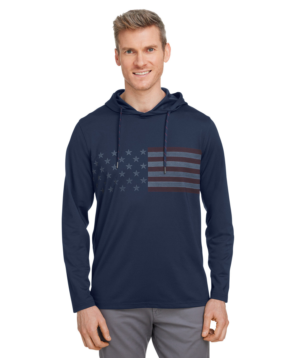 Puma Golf 537474 Men's Volition Striped Hooded Pullover