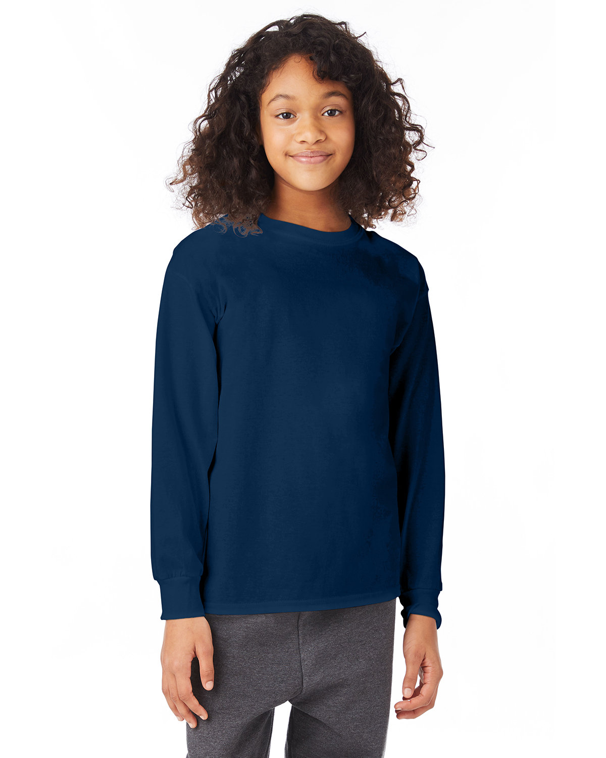 Hanes 5546 Youth Authentic-T Long-Sleeve T-Shirt
