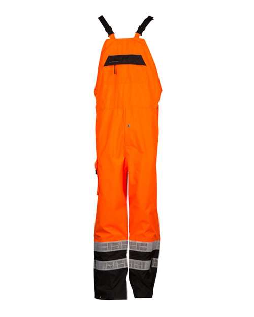 Kishigo RWB106-107 Premium Black Series Rainwear Bib