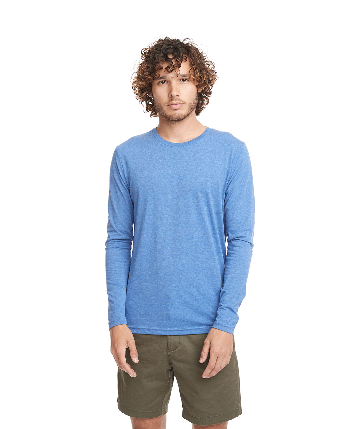 Next Level Apparel 6071 Men's Triblend Long-Sleeve Crew