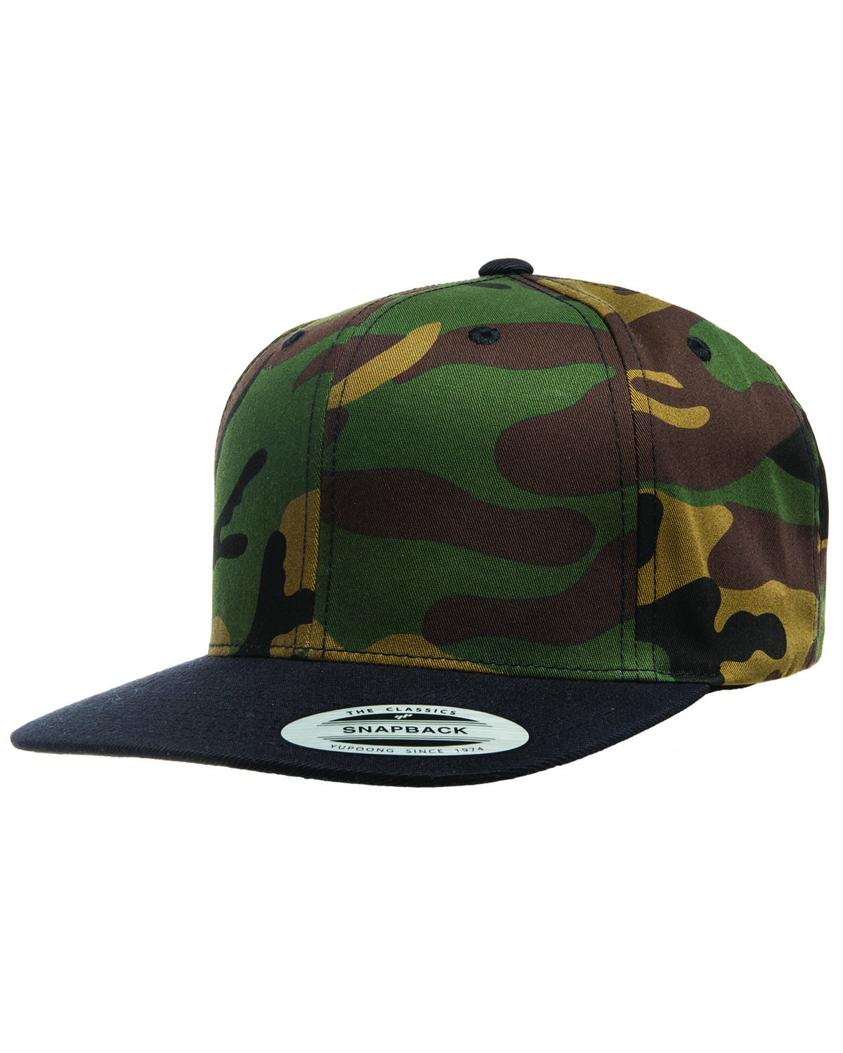 Yupoong 6089 Adult 6-Panel Structured Flat Visor ClassicSnapback