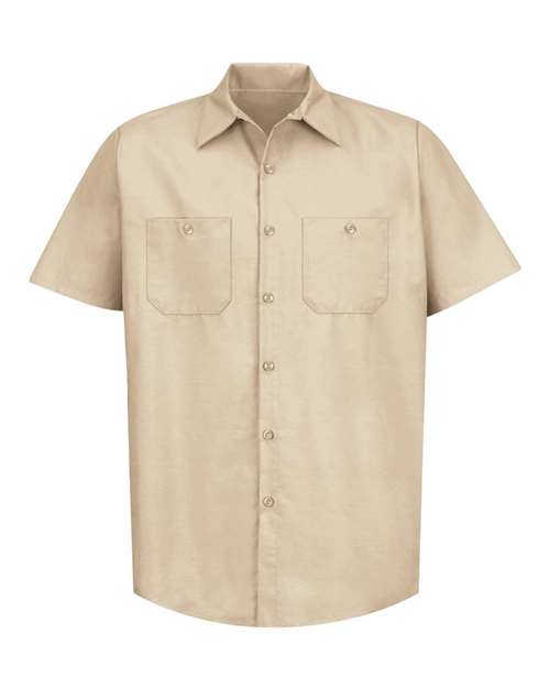 Red Kap SP24L Short Sleeve Work Shirt - Long Sizes