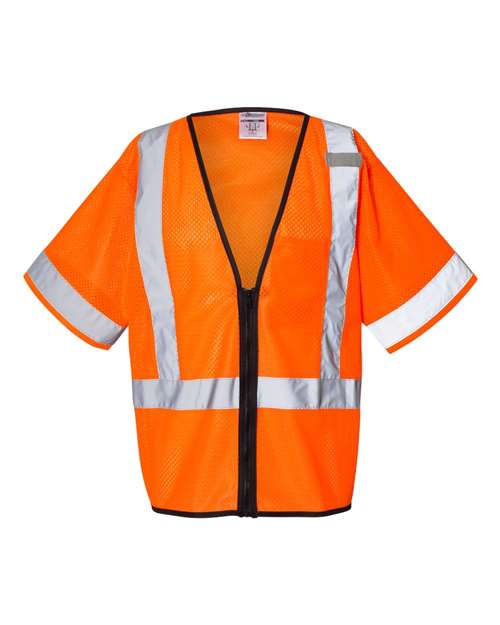 Kishigo 1567-1568 Economy Single Pocket Zipper Vest