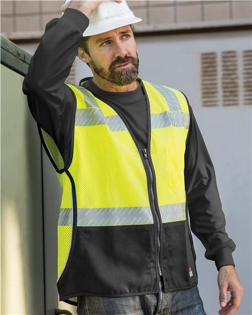 Kishigo FM410 Premium Black Series FR Bottom Mesh Vest