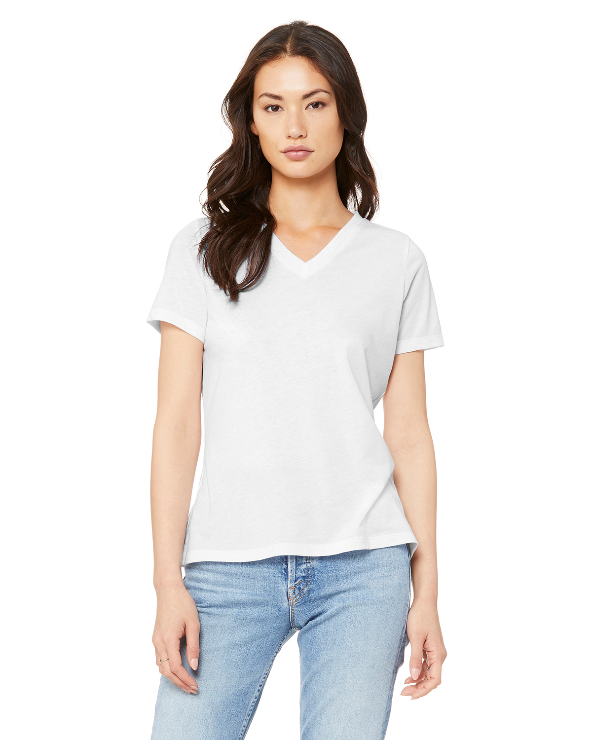Bella + Canvas 6405 Women's Relaxed Jersey V-Neck T-Shirt
