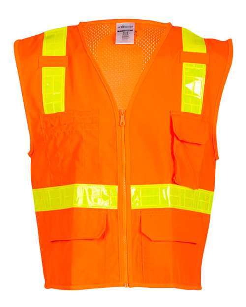 Kishigo 1208A Oralite Solid Front with Mesh Back Vest