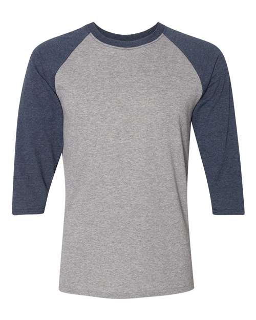 Jerzees 601RR Triblend Three-Quarter Raglan Baseball T-Shirt