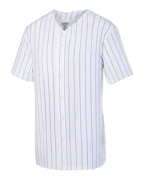 Augusta Sportswear 1685 Pinstripe Full Button Baseball Jersey