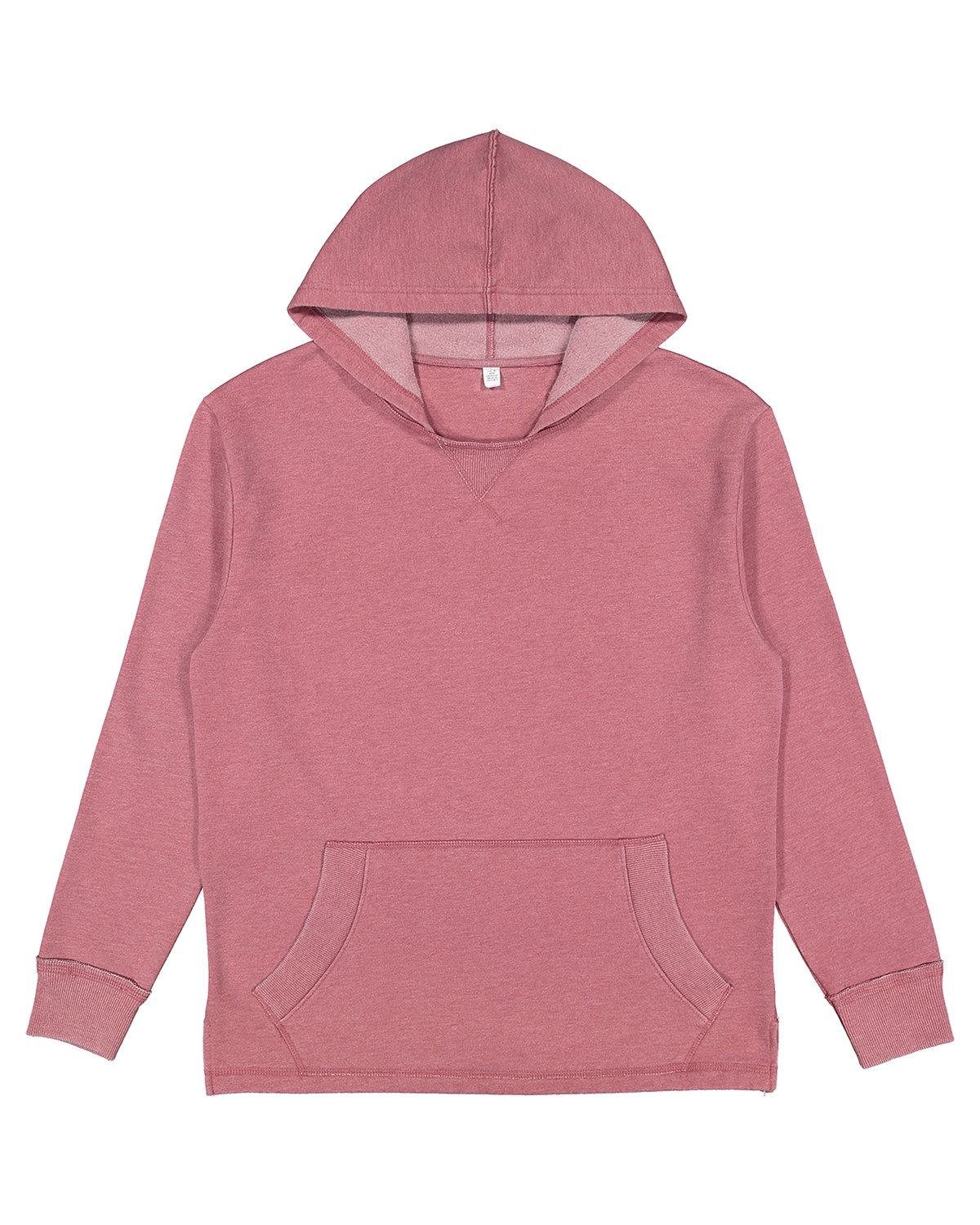 LAT 6936 Adult Vintage Wash Fleece Hooded Sweatshirt