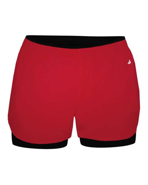 Badger 6150 Women's Double Up Shorts