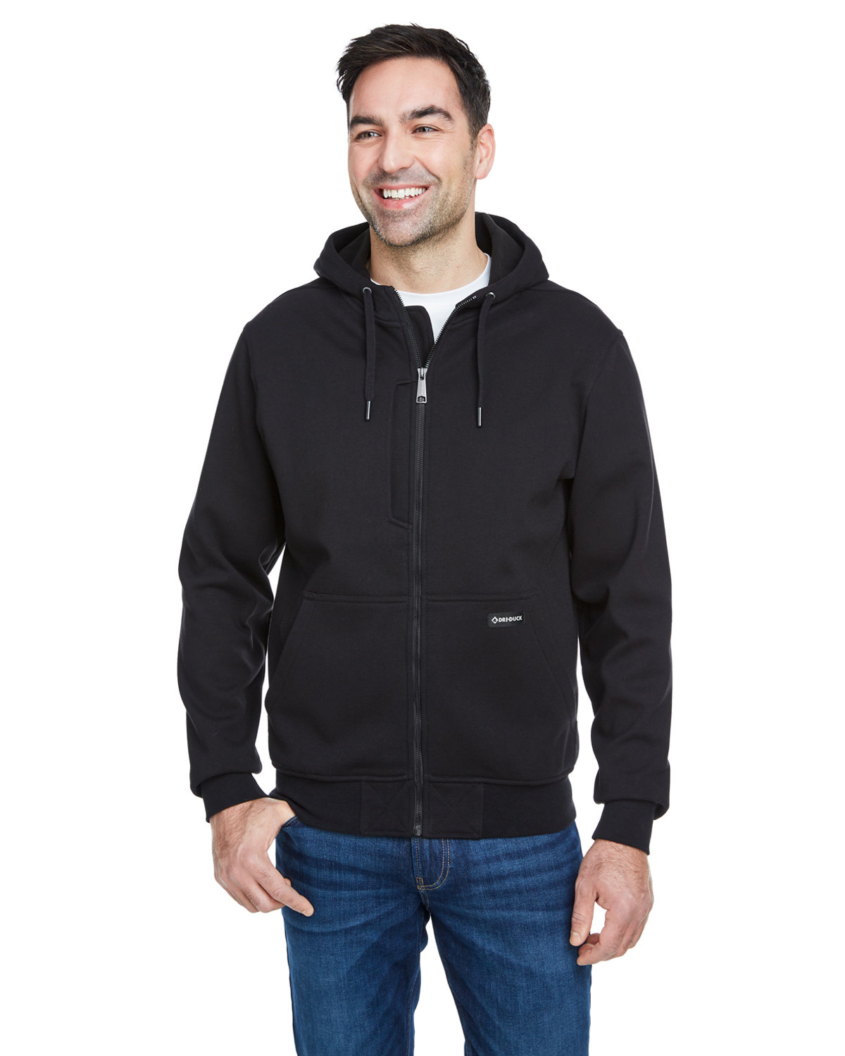 Dri Duck 7040 Men's Bateman Power Full Zip Hooded Fleece