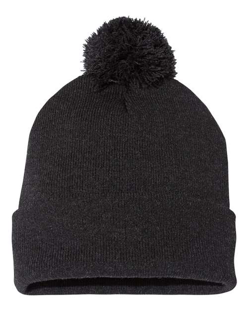 Sportsman SP15 12 Pom-Pom Cuffed Beanie