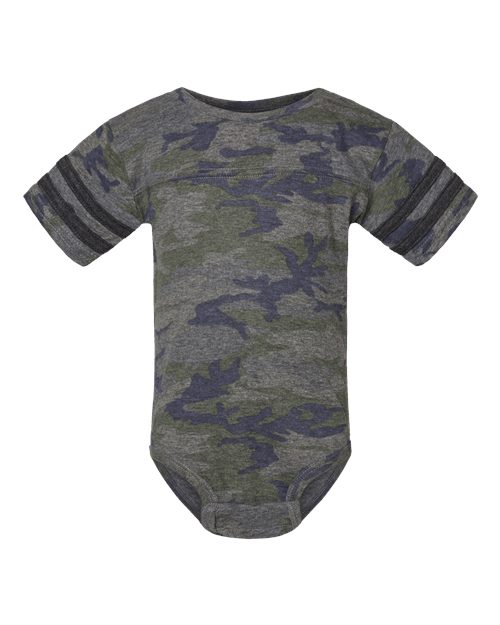 Rabbit Skins 4437 Infant Football Fine Jersey Bodysuit