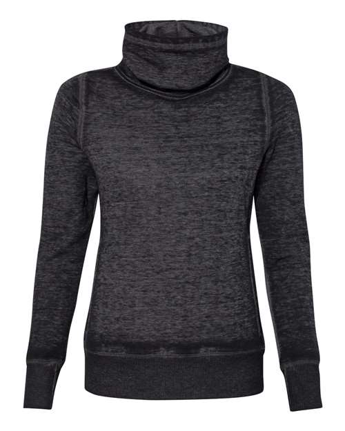 J. America 8930 Women's Zen Fleece Cowl Neck Sweatshirt
