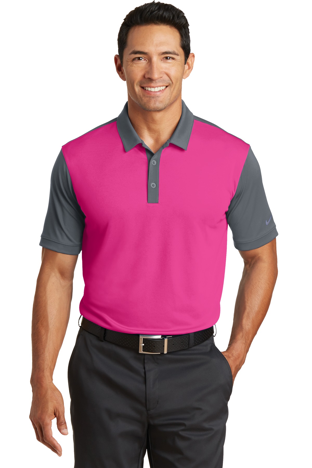 DISCONTINUED Nike Dri-FIT Colorblock Icon Modern Fit Polo. 746101