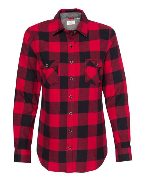 Weatherproof W164761 Women's Vintage Brushed Flannel Long Sleeve Shirt