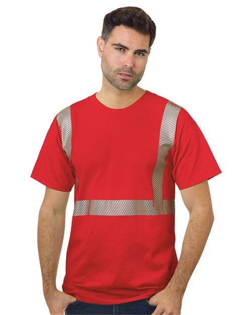 Bayside 3700 USA-Made Hi-Visibility Comfort Trim T-Shirt