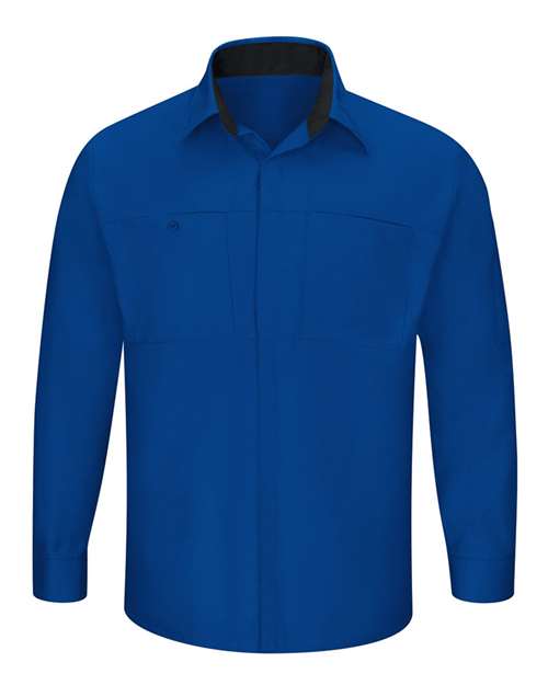 Red Kap SY32L Performance Plus Long Sleeve Shirt with OilBlok Technology - Sizes