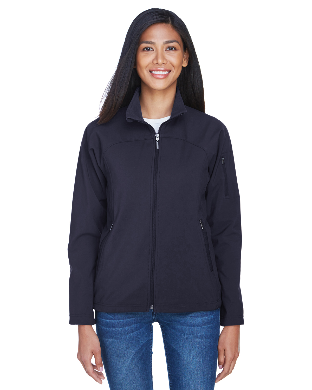 North End 78034 Women's Three-Layer Fleece Bonded Performance Softshell Jacket
