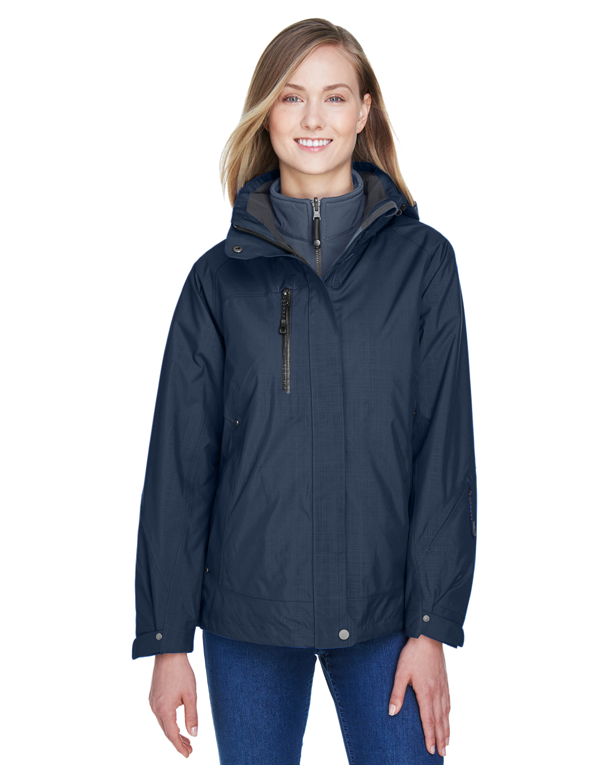 North End 78178 Women's Caprice 3-in-1 Jacket with Softshell Liner